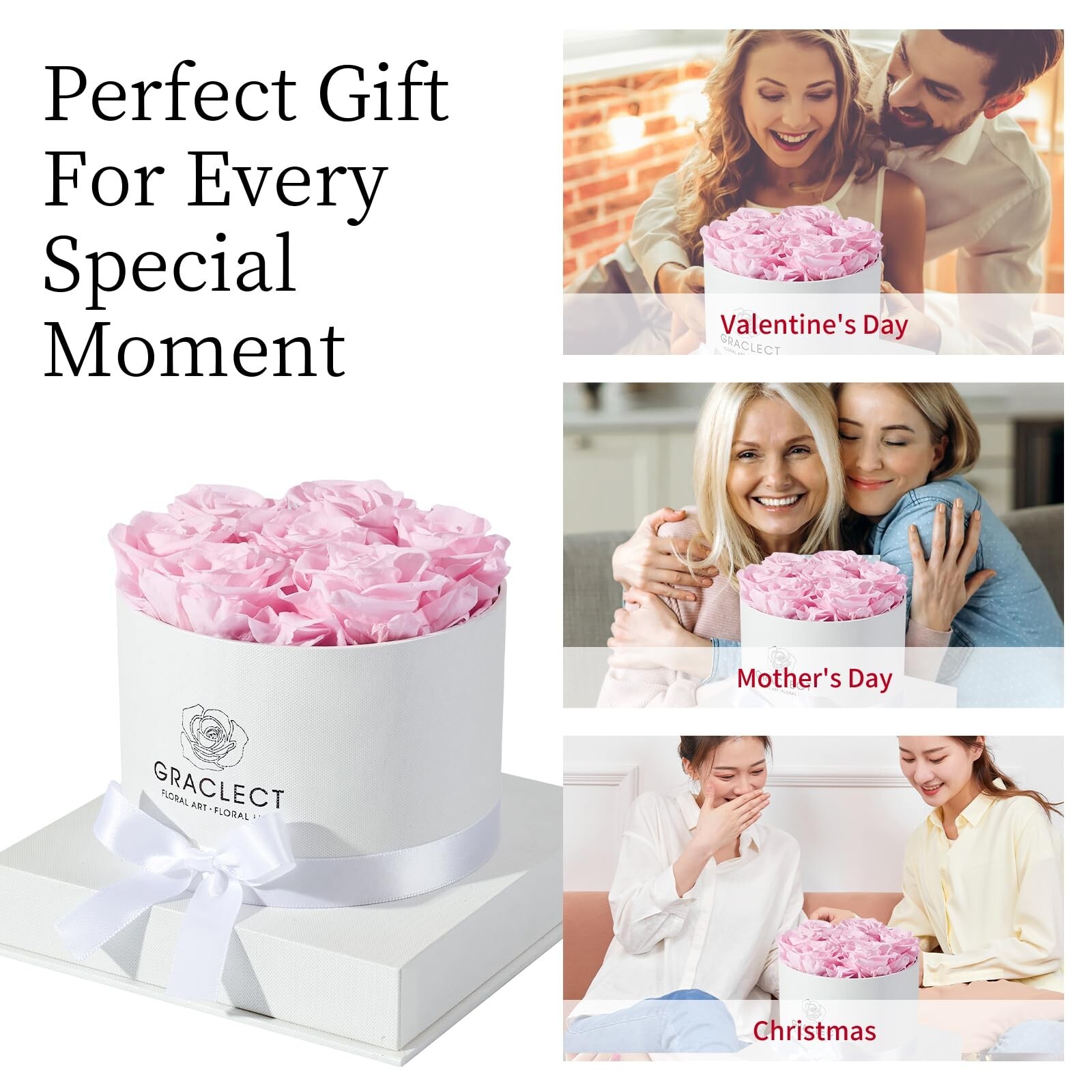 7-Piece Preserved Roses in a Box for Delivery Prime – Forever Flowers – Immor…