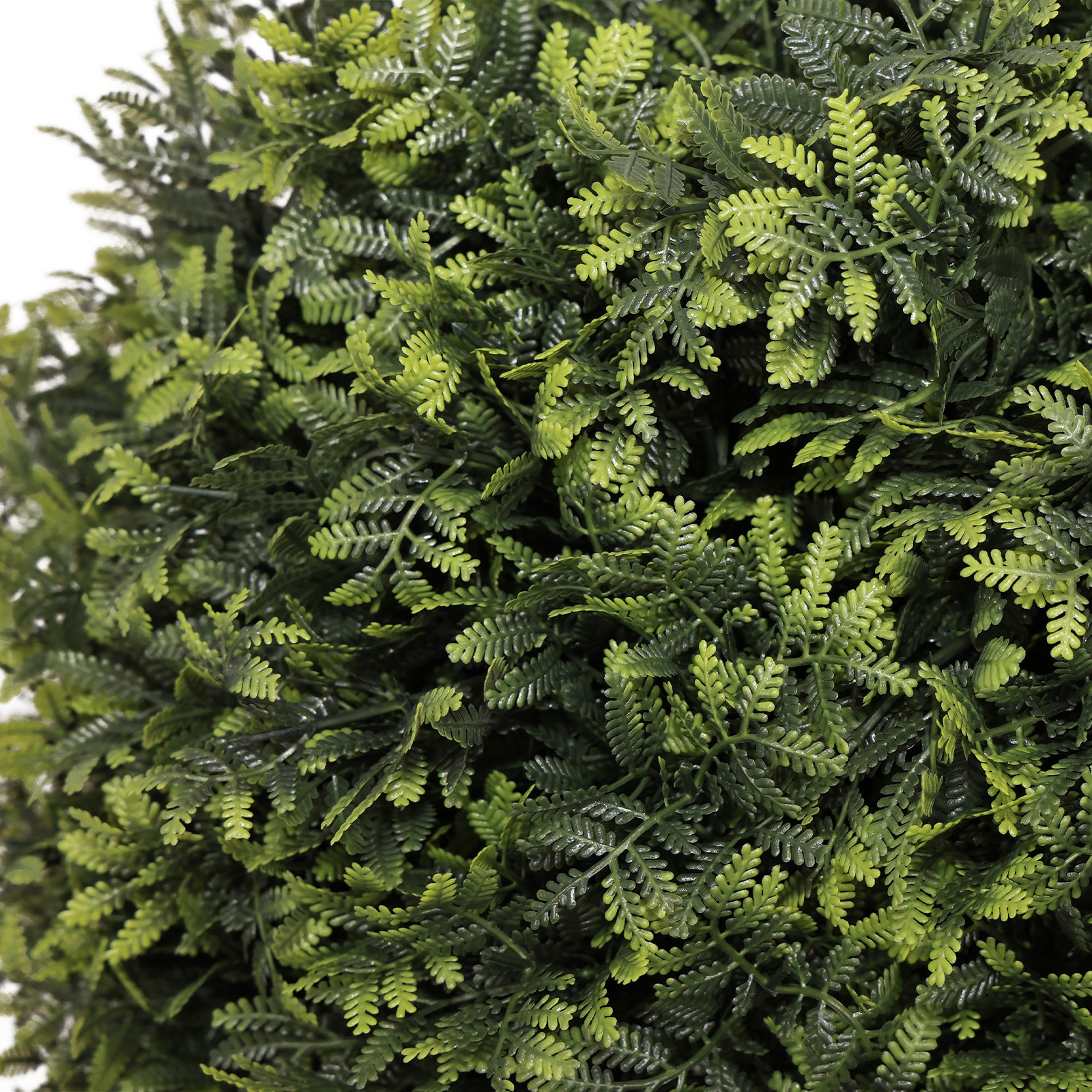 22″ Artificial Topiary Boxwood Ball Trees, 2-Piece Set, Green