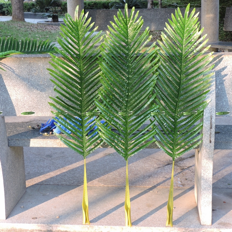 104cm 18pcs Patio Sago Artificial Palm Leaf Plant Tree Branch Frond Home Decor