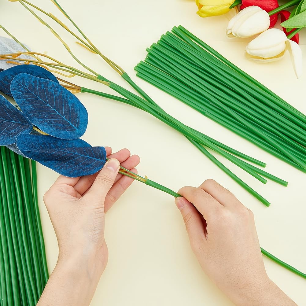 100PCS Green Tubing Roll Flower Tubes 8.26inch~8.46inch Length Flower Bouquet…