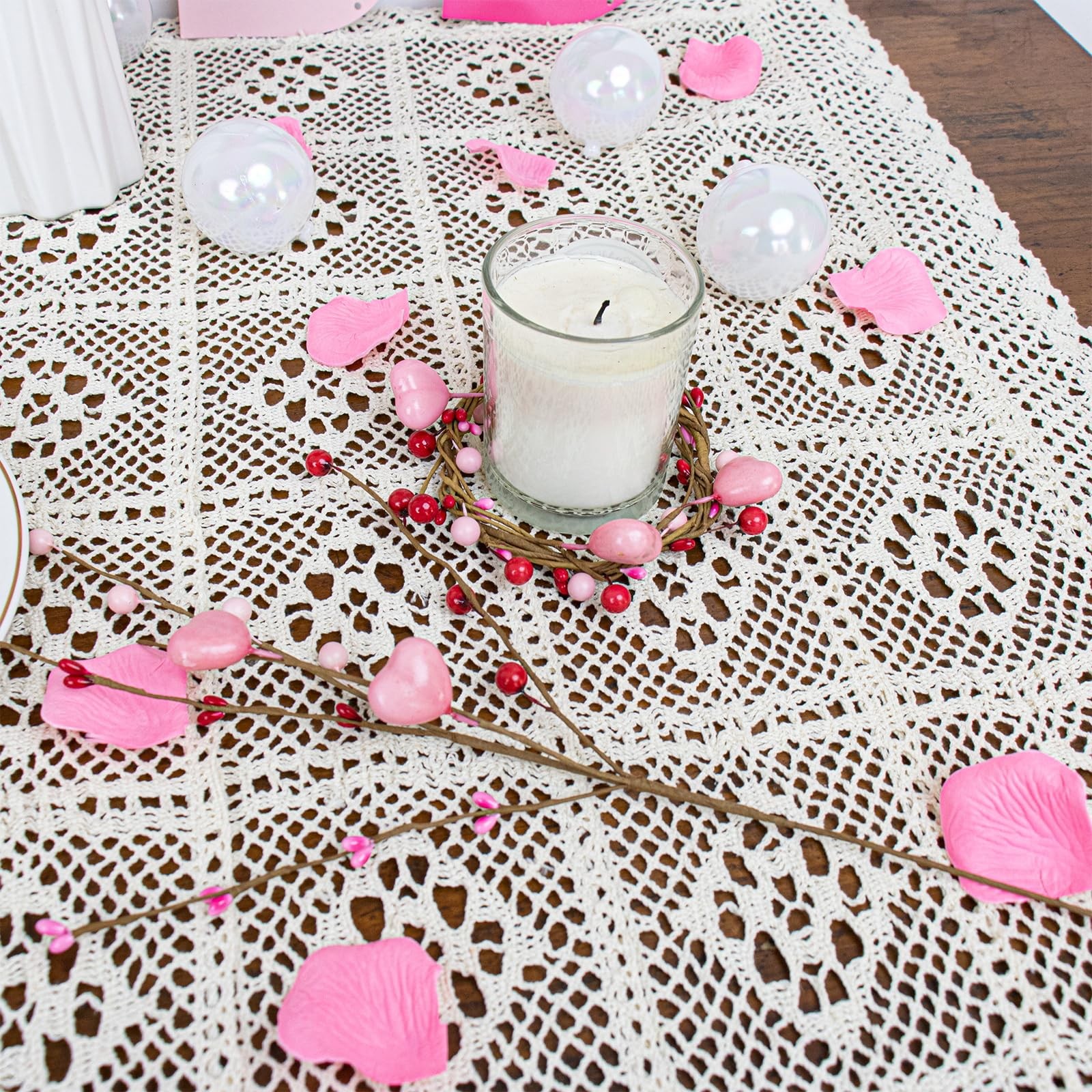 Valentine’s Day Gifts Valentines Day Decorations 24 Pack Pink Heart Shaped Pi…