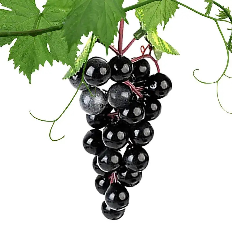18Pcs Realistic Artificial Grapes Table Decoration of Realistic Fake Grape Natur