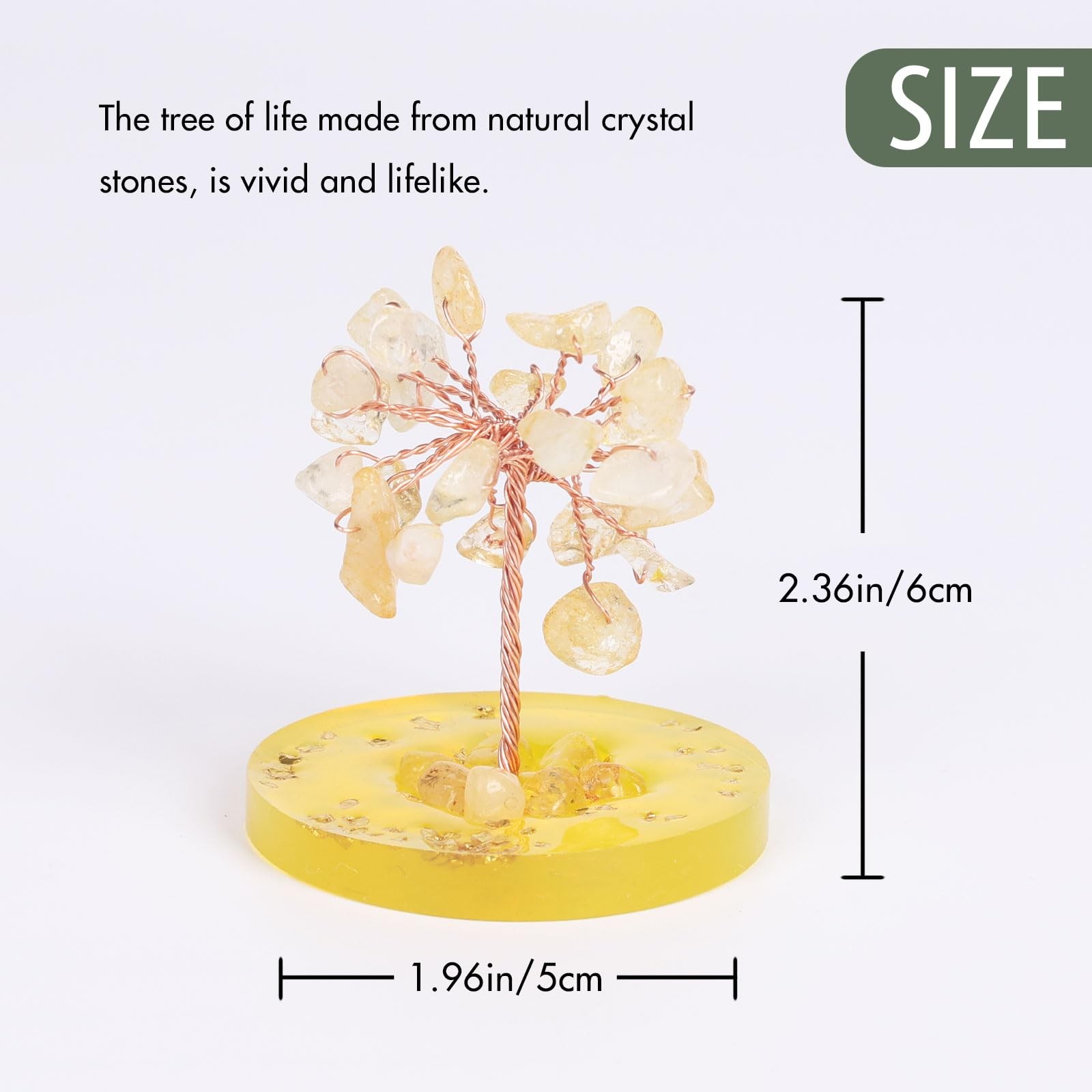 Small Mini 7 Chakra Healing Stones Crystals Tree of Life Positive Energy Gems…