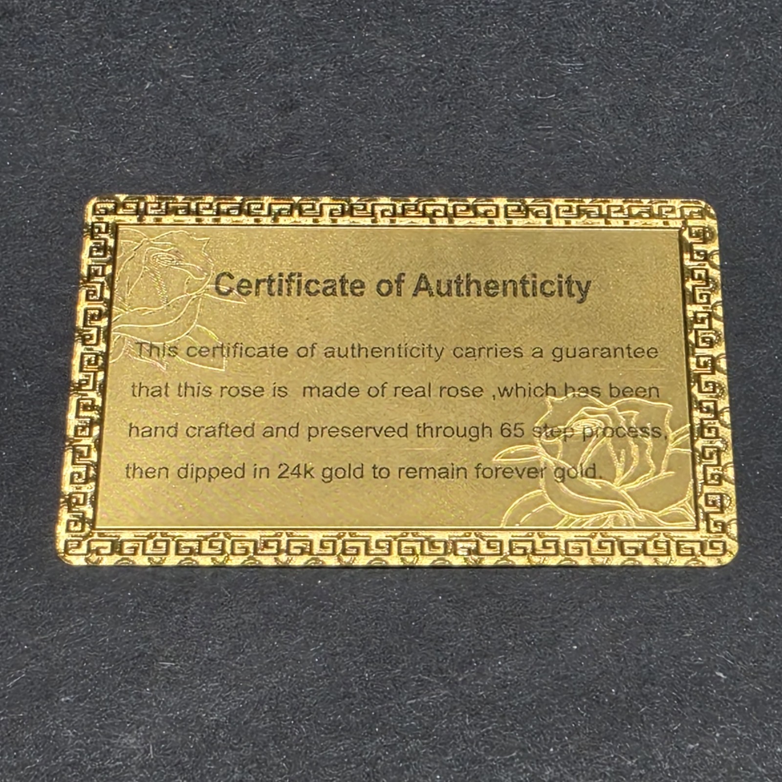 Sinvitron 24K Gold Dipped Real Rose (Red) With Heart Stand & SGS COA Certificate