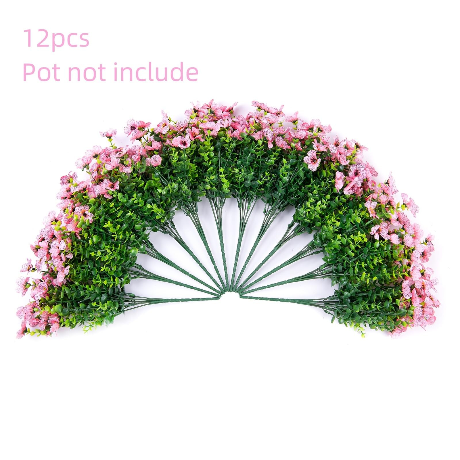HyeFlora Artificial Flowers for Outdoor Indoor Garden Home Decoration, Faux F…