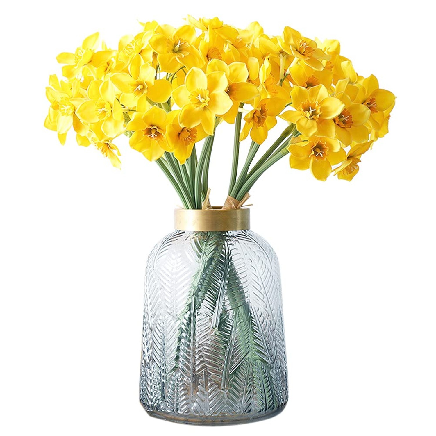 Tinsow Artificial Daffodil Flowers 15.8 Inches Narcissus Spring Flower Fake S…
