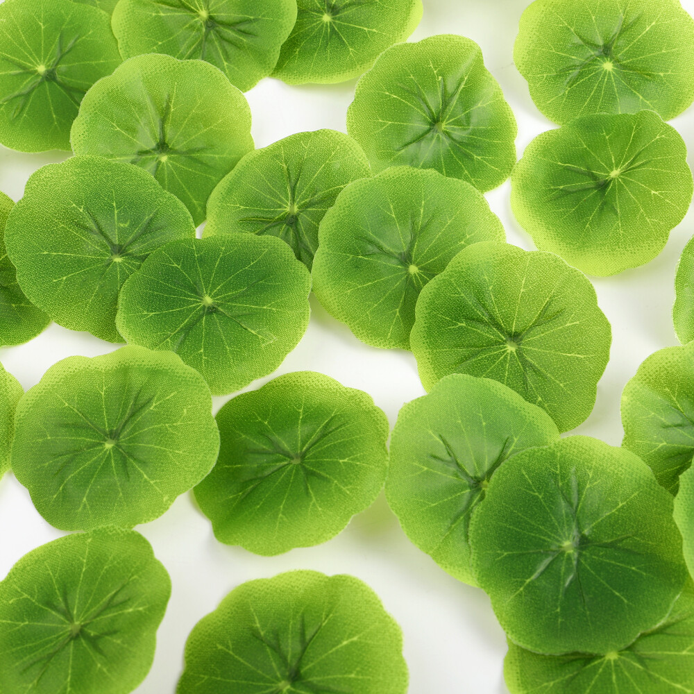30PCS Artificial Lotus Leaves Realistic Water Lily Pads Plastic Lotus Leaves