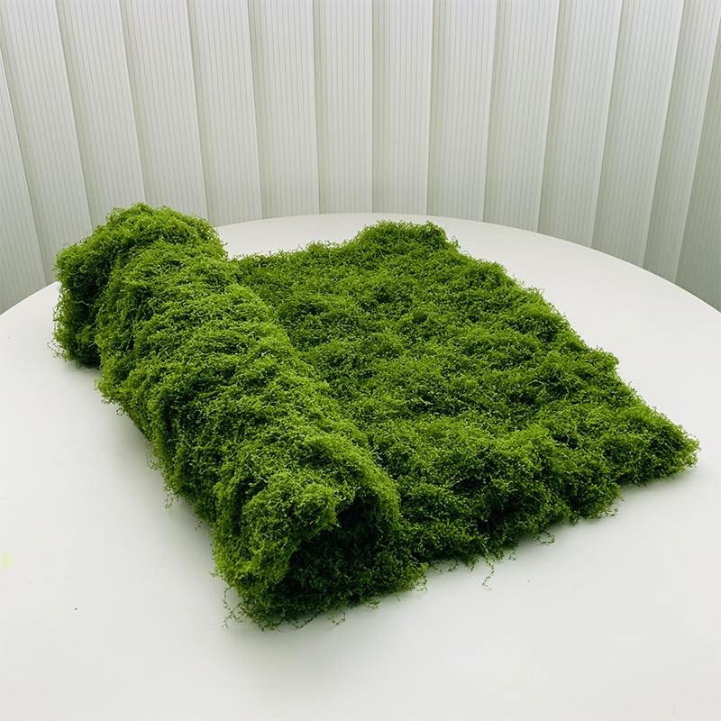 Artificial Moss mat, Green, 39.37 x 39.37 inches (Dark Green), Waterproof Ind…