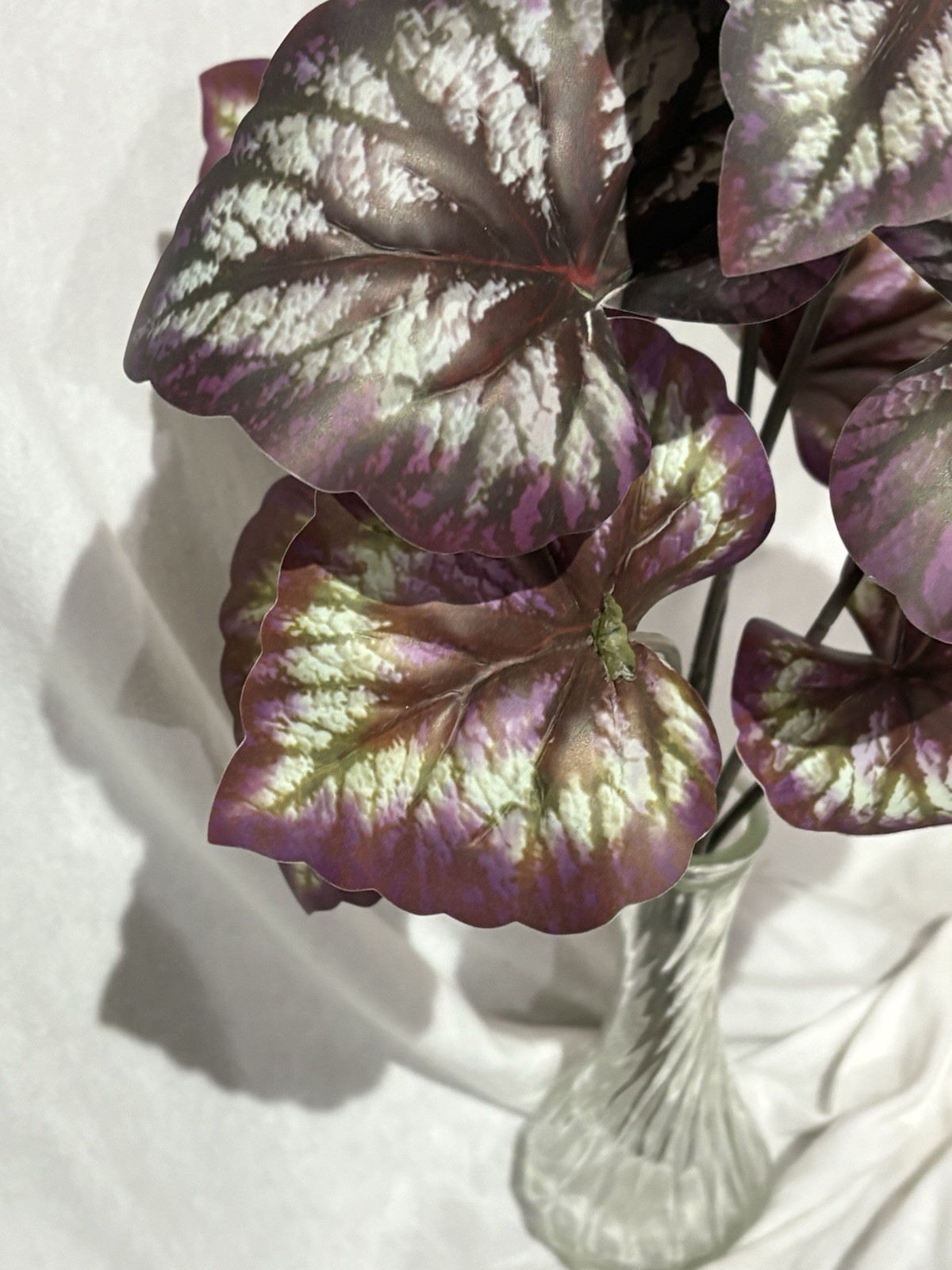 New Real Looking Artificial Begonia Fireworks Fake Plant Bunch