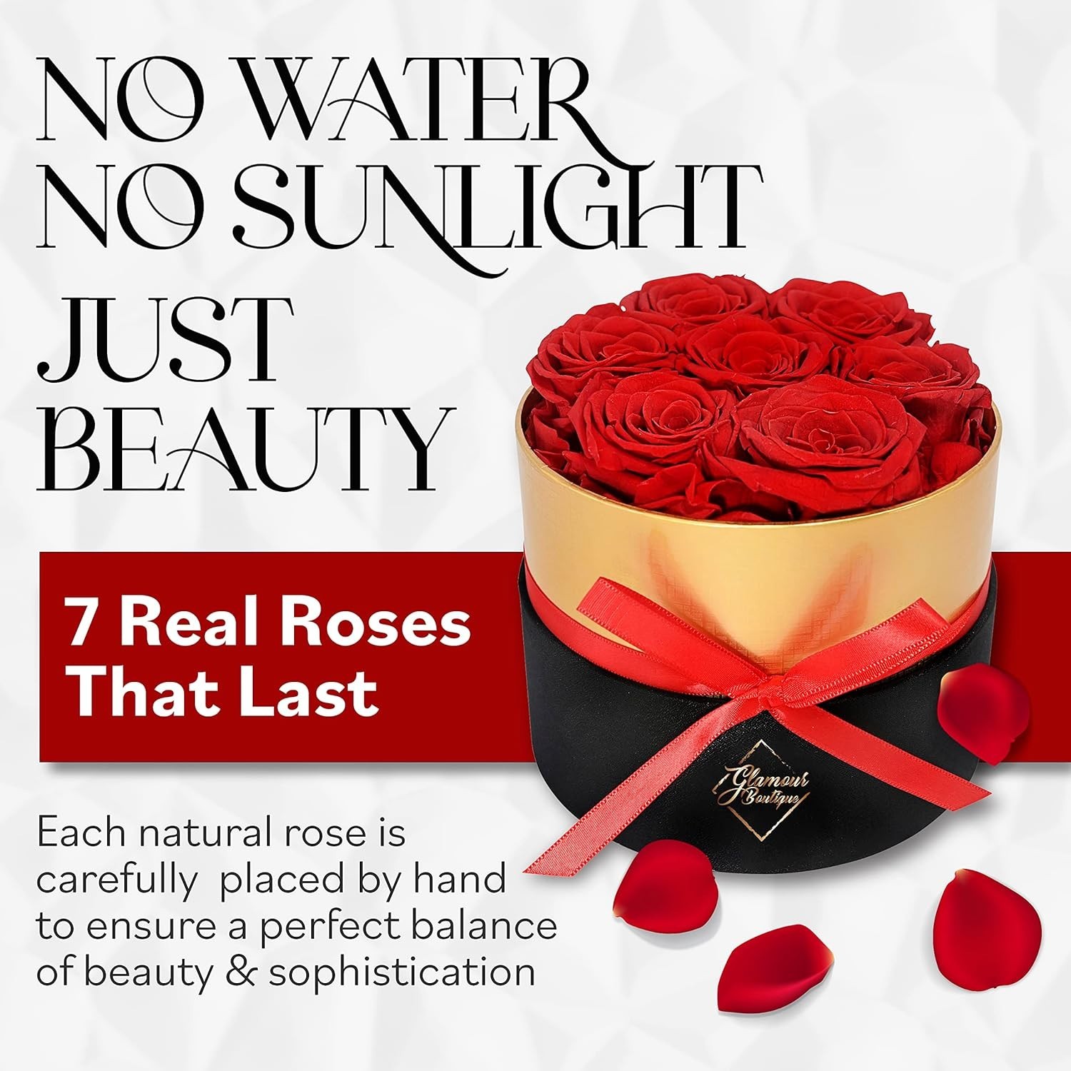 Eternal Preserved Roses in a Box, Flowers Forever, Rose Forever in a Box for …