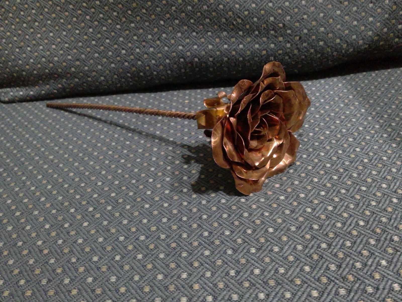 Handcrafted Forever Rose Copper Metal