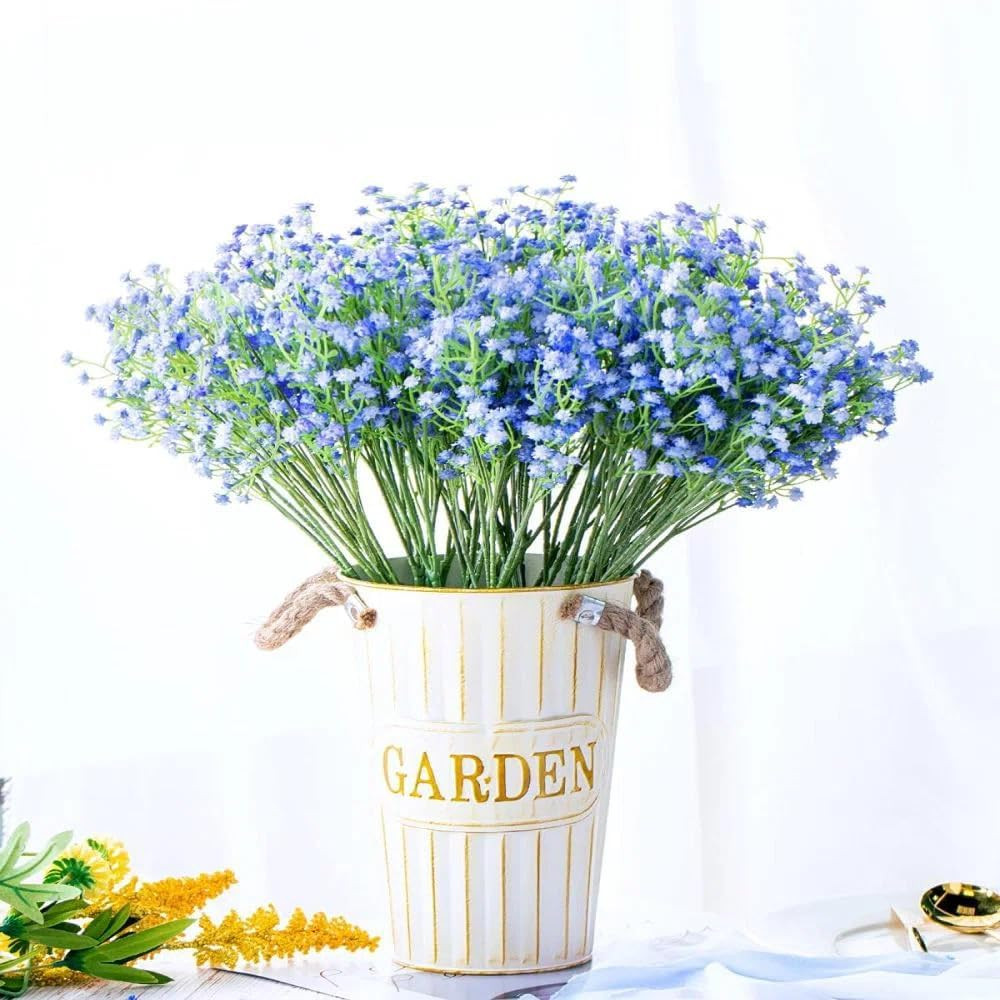 Babys Breath Artificial Flowers, 12 Pcs Fake Flowers Gypsophila Bouquet Fall Flo