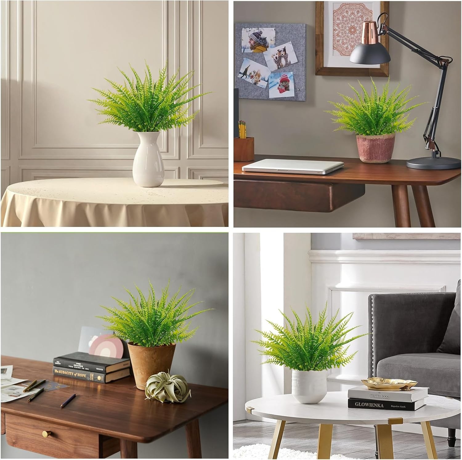 40 Count Artificial Boston Ferns – Perfect for Creating Natural Spaces