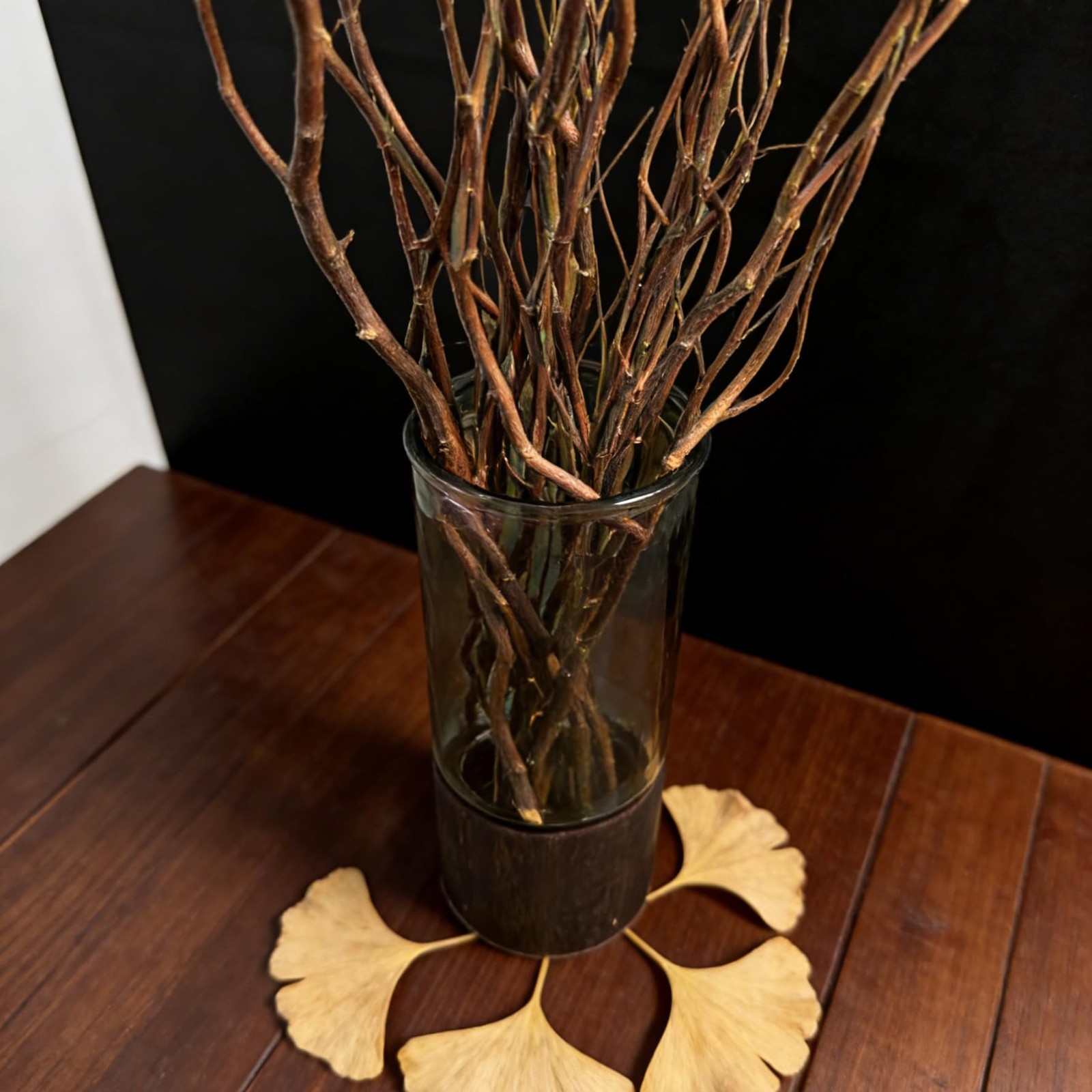 15 PCS Natural Brown Dried Willow Branches 17 Inch Curly Wood Sticks Craft