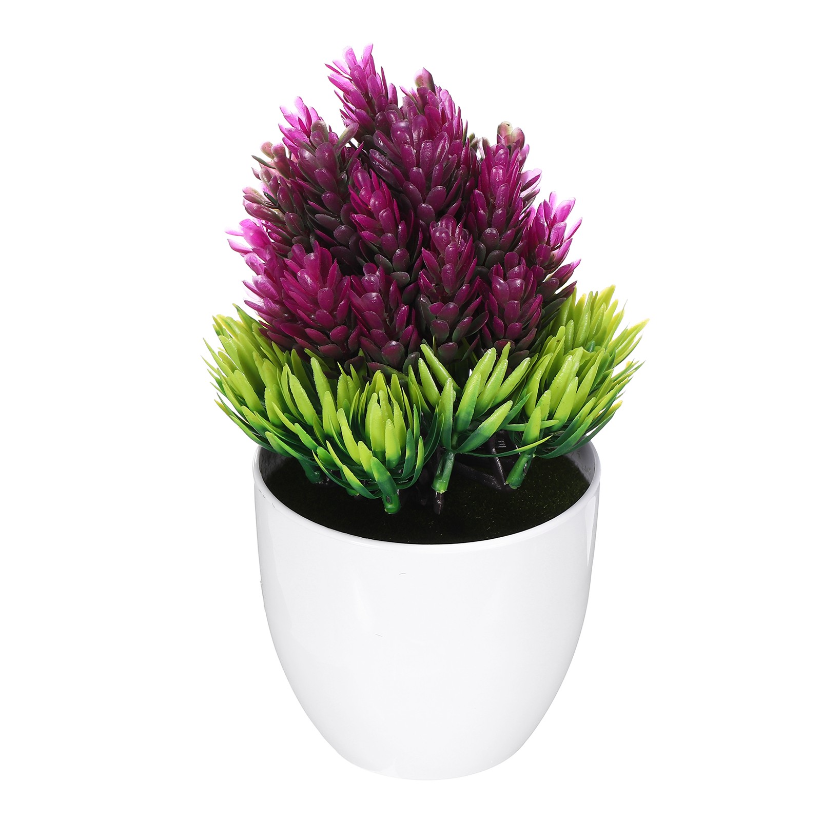 Mini Potted Decorative Fake Plants – for Home Bedroom, Magenta