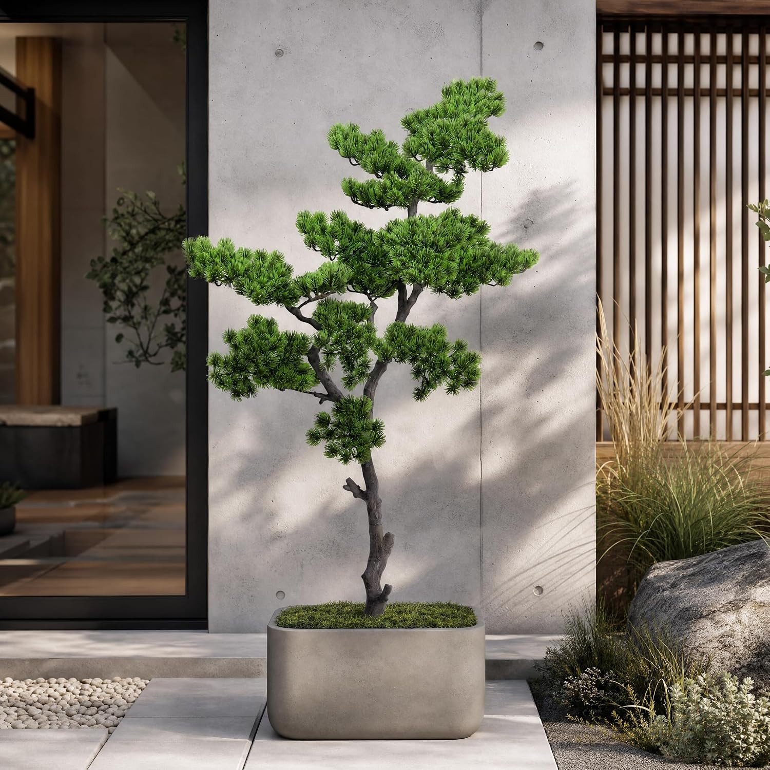 4FT Artificial Bonsai Tree Large Faux Plants Indoor Fake Tall Realistic 48 Inch