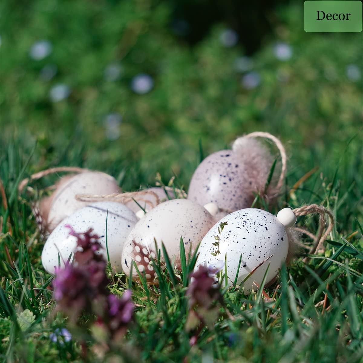 10 Handmade Speckled Foam Eggs – Decorative Props for Parties & Photography