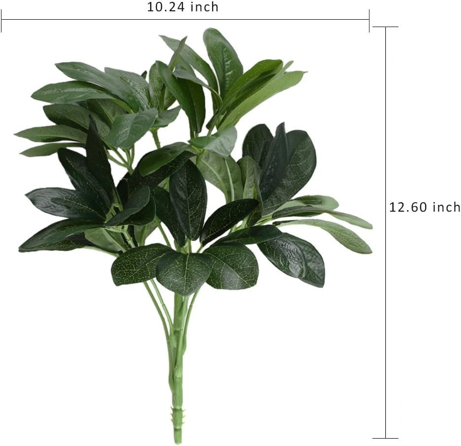 Faux Greenery Stems Real Touch Artificial Magnolia Leaves Fake Silk Greenery …