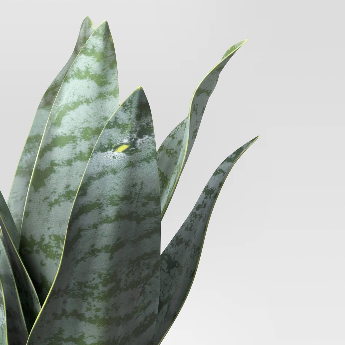 8″ x 5″ Small Artificial Snake Plant in Ceramic Pot – Threshold