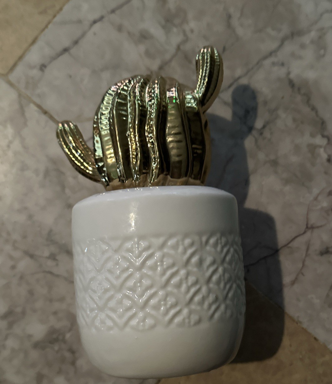 Ring Holder Gold Cactus Design Retired Pier 1