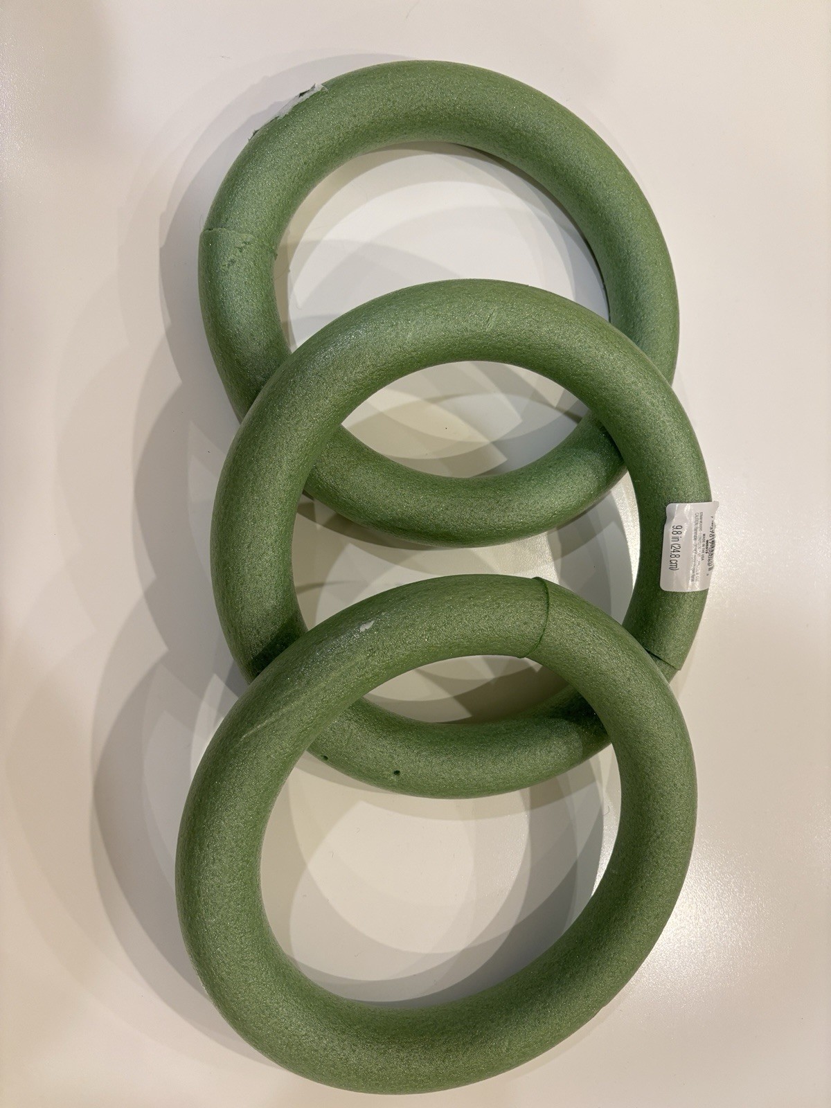 Faux Floral Foam Wreaths Set Of 3 10 Inch Wide