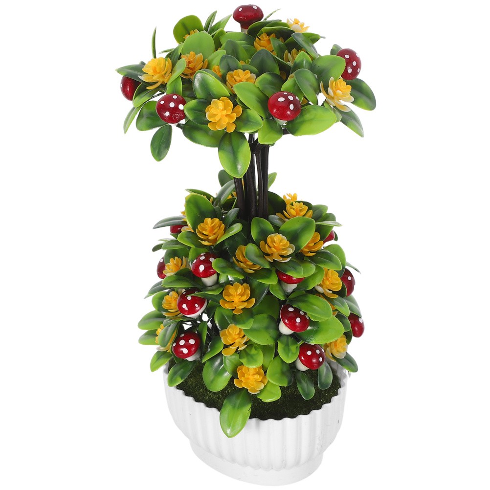 Realistic Faux Bonsai Tree: Artificial Plants Indoor Pot – Decorative Fake