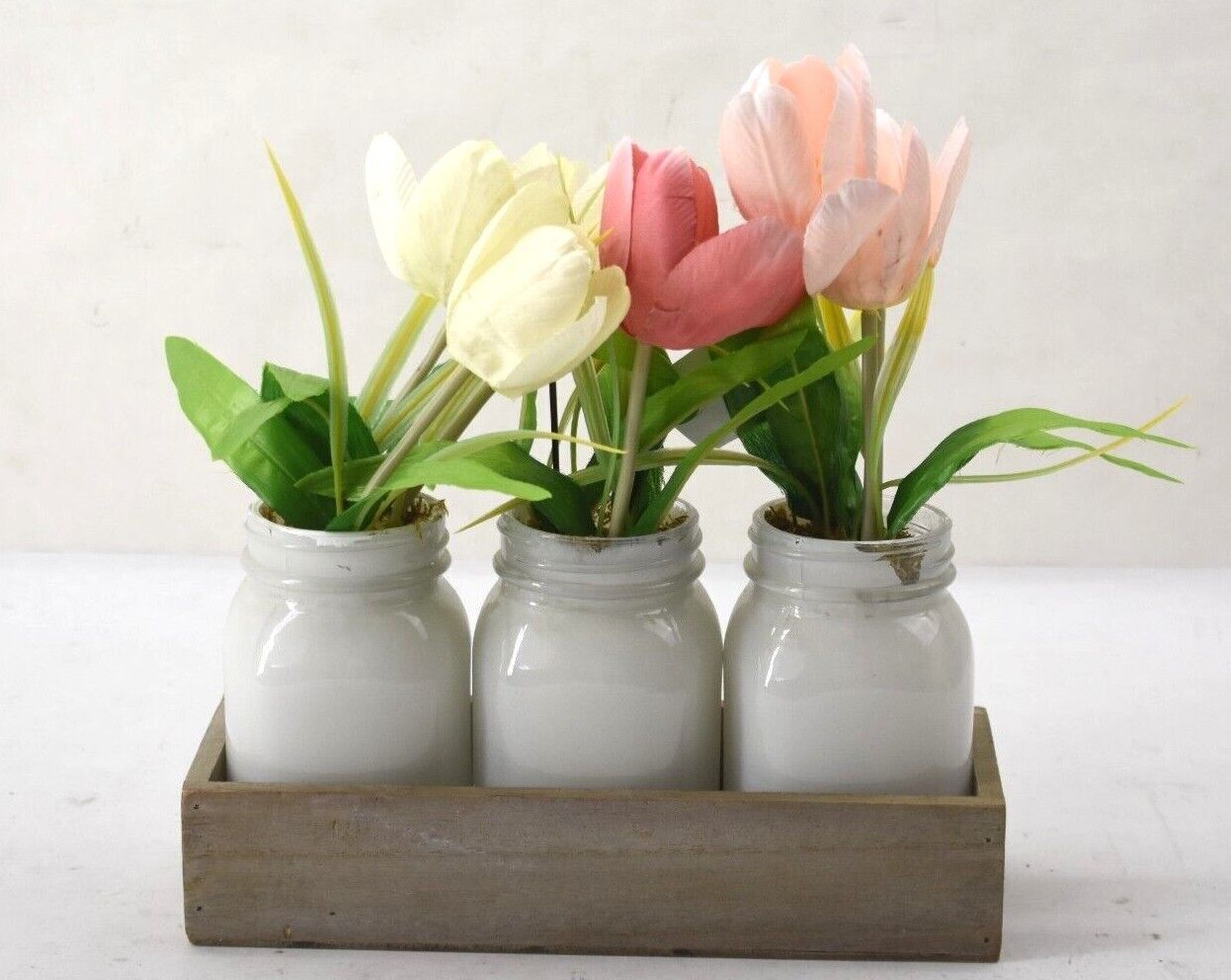 Sonoma Goods For Life Artificial Tulip Table Decor Multicolor 10.5″ x 10.5″ x 4″
