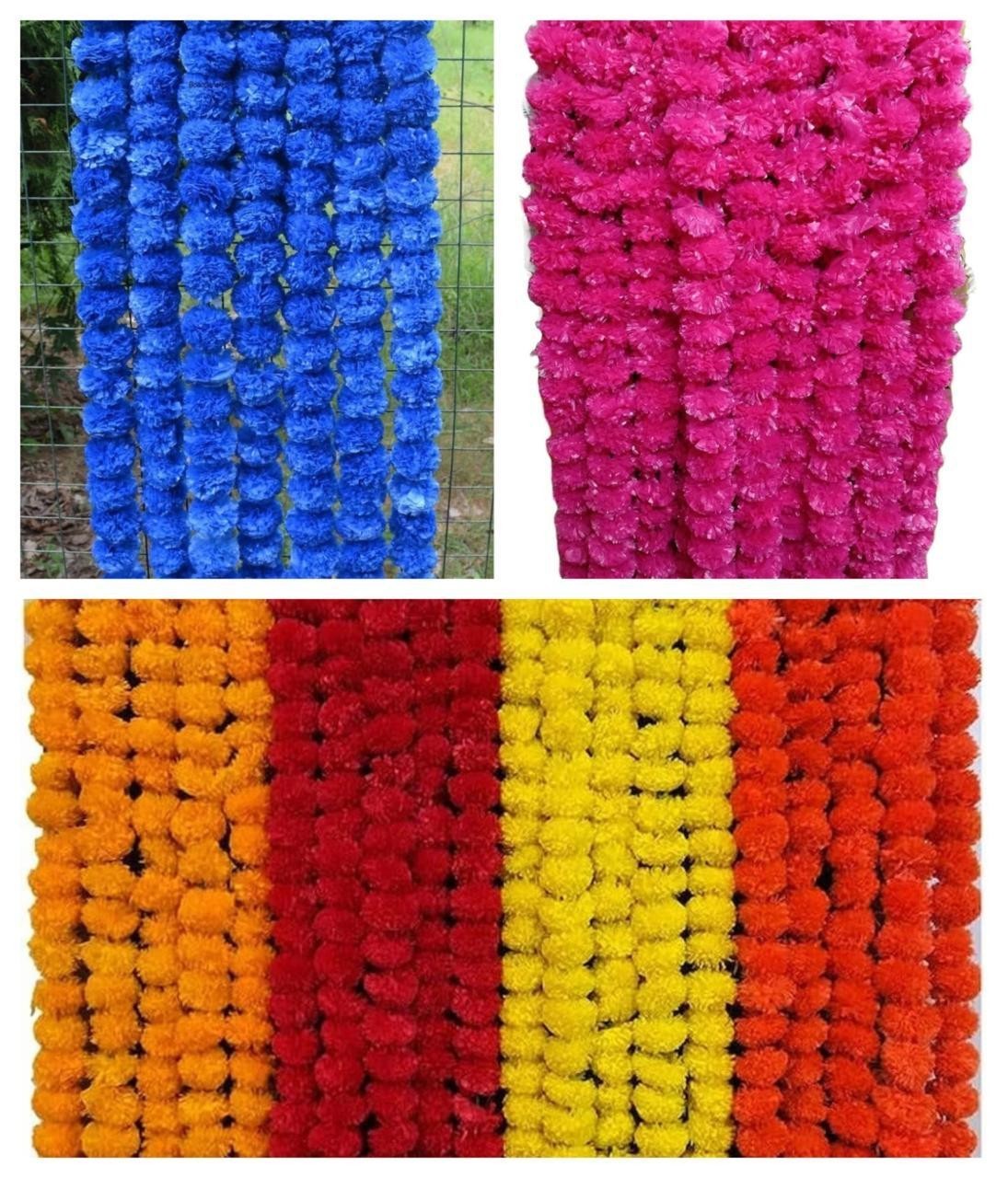 Artificial Marigold Flower Garlands Vine Wedding Event Party Home Wholesale Lot