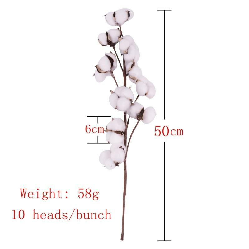 Natural Cotton Artificial Flower – 1 Piece