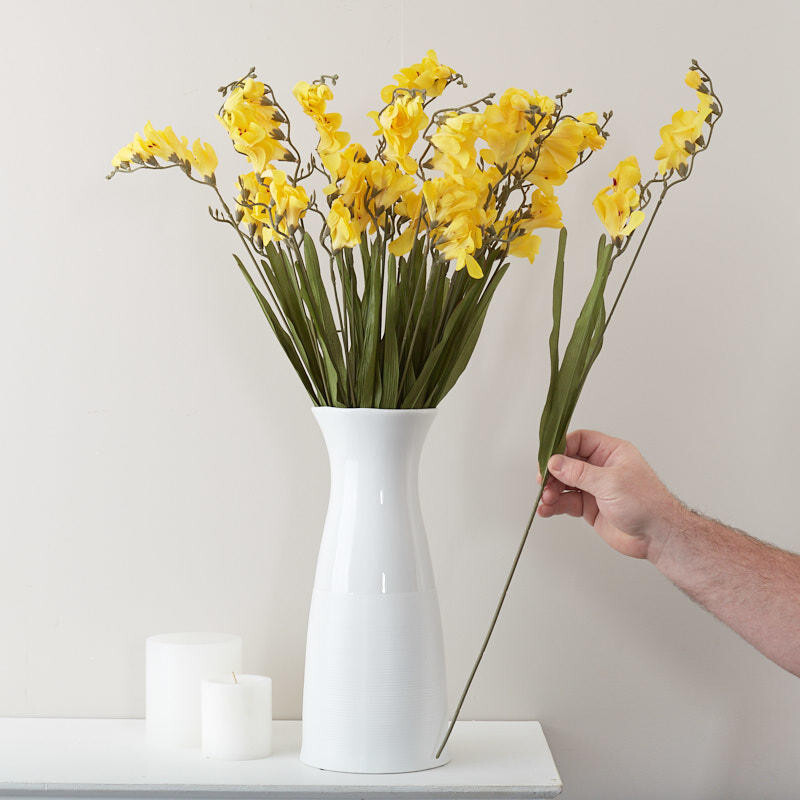 Yellow Artificial Freesia Sprays | Package of 12 Pieces
