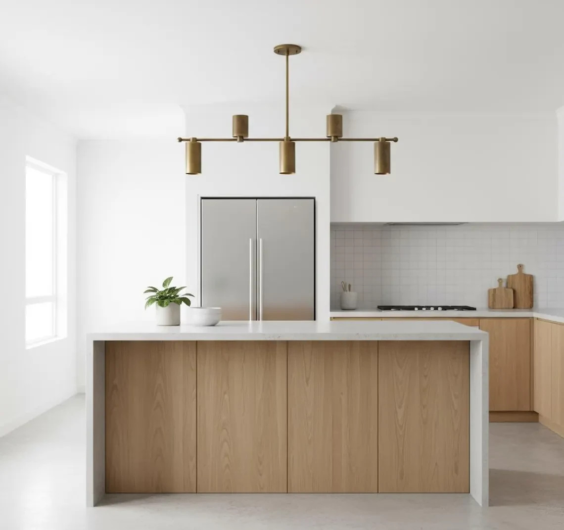 Industrial Style Chandelier, Brass Chandelier, Modern Brass Chandelier with Bras