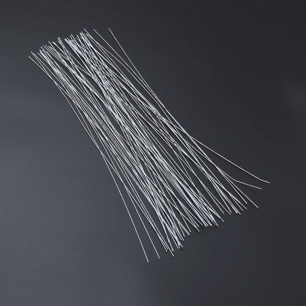 50pcs 24 Gauge White Floral Stem Wire Iron Wire Artificial Flower Arrangement