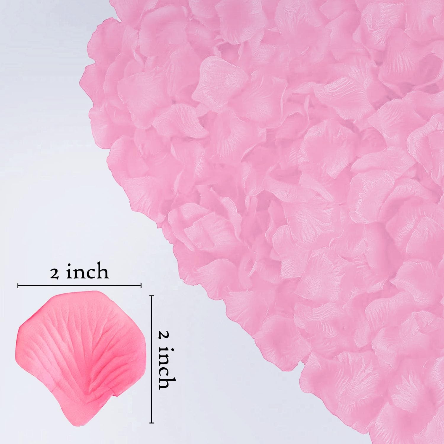 2400 Pink Rose Petals,Artificial Roses Petals for Valentines Day,Romantic Nig…
