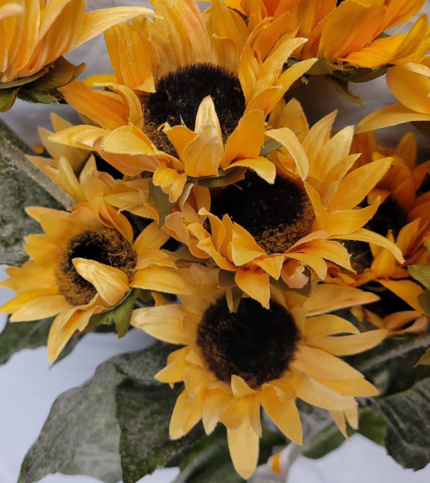 6ct Ashland Faux Flowers Yellow Sunflower Lot Stems Picks Craft DIY Fall Harvest