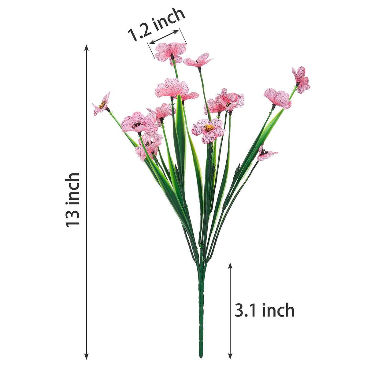 8/10X Artificial Flower Fake Plant Lavender Tulips Rose Violet Home Garden Decor
