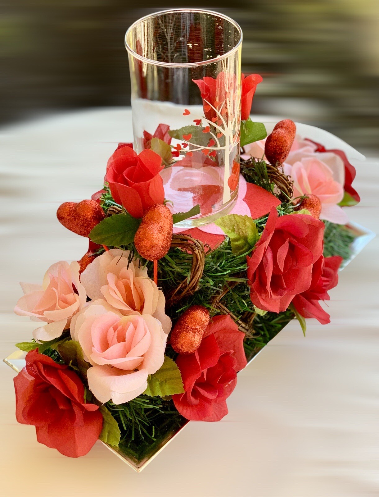 Centerpiece Flower Arrangement Home Love Decor CP00107