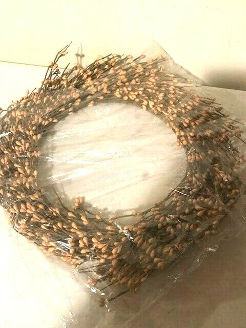 2 new 14 inch Country Hazelnutl Berry Wreaths – SALE