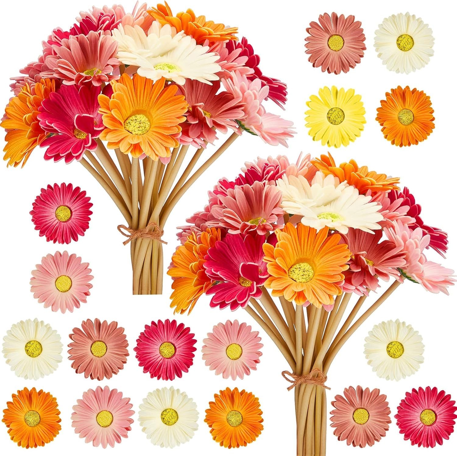 Gerbera Daisy Wedding Bouquet – Faux Wildflower Bouquet