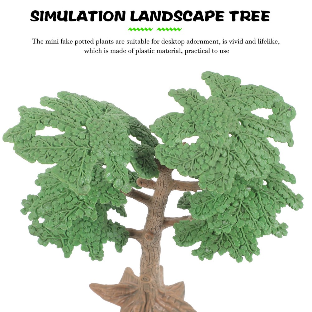 2 PC Micro-simulation Small Tree DIY Model of Sand Table Landscape Models