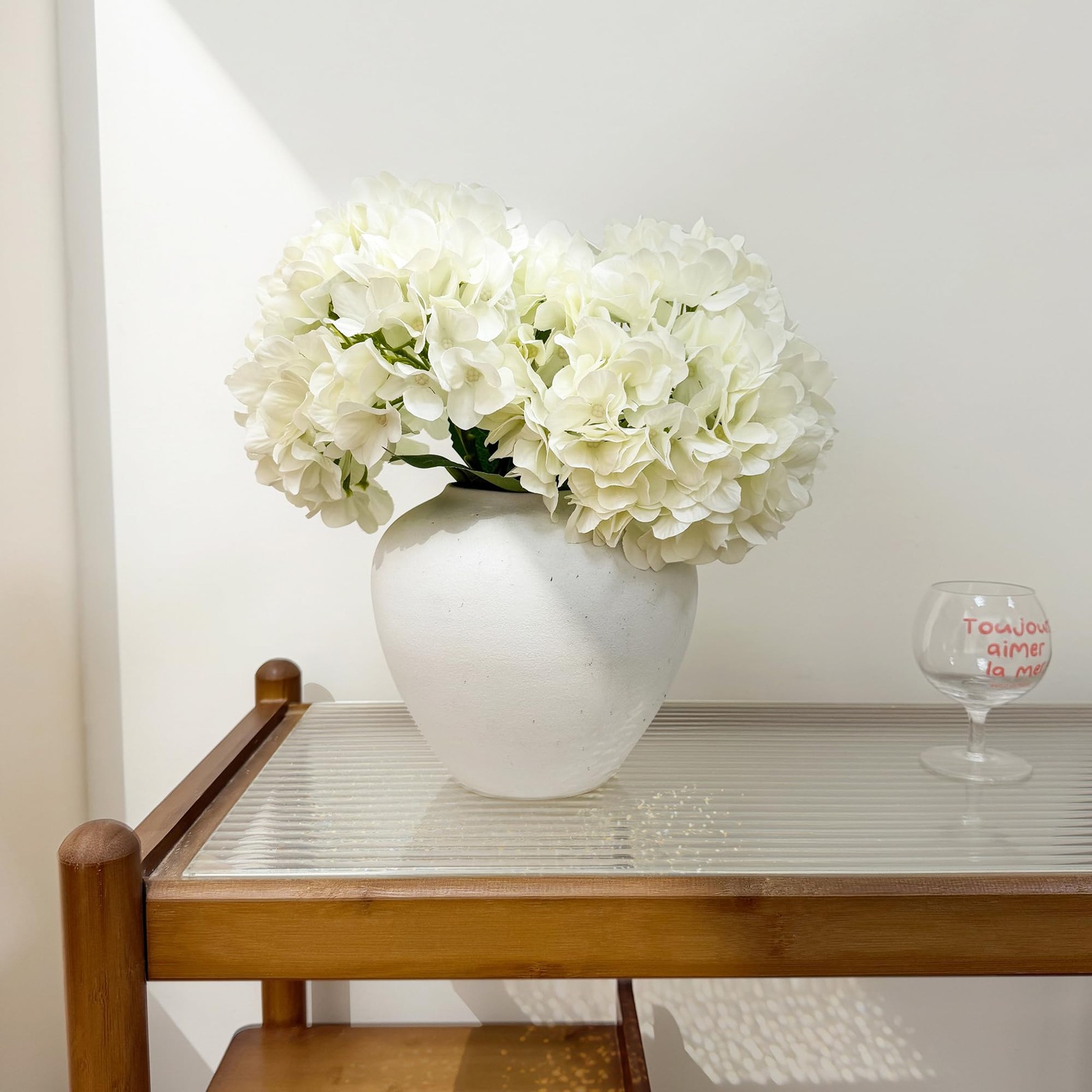 6 PCS Hydrangea Artificial Flowers, Fake Flowers, Suitable for Wedding Decora…
