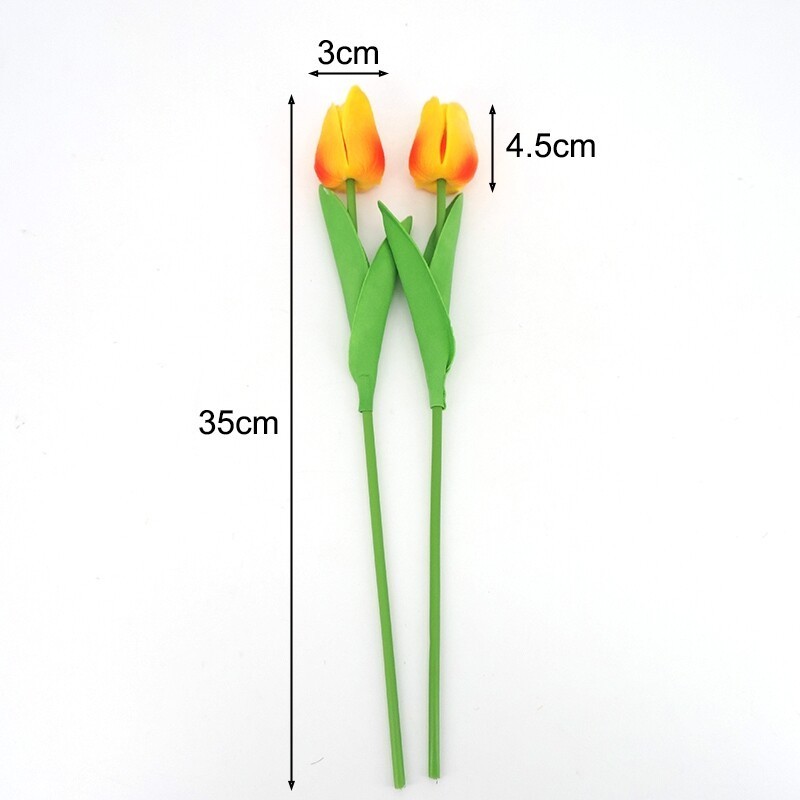 5pcs Tulip Flowers Artificial Bouquet PE Foam Fake Flower Wedding Decor Garden