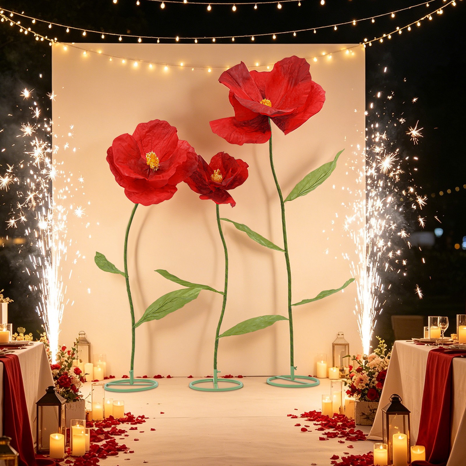Large Artificial Flowers, Artificial Floral Decoration, DIY Floral Arrangements