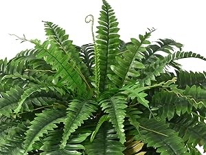 2PCS 45in Fake Ferns- Large Artificial Plants Outdoor, UV Resistant Artificial