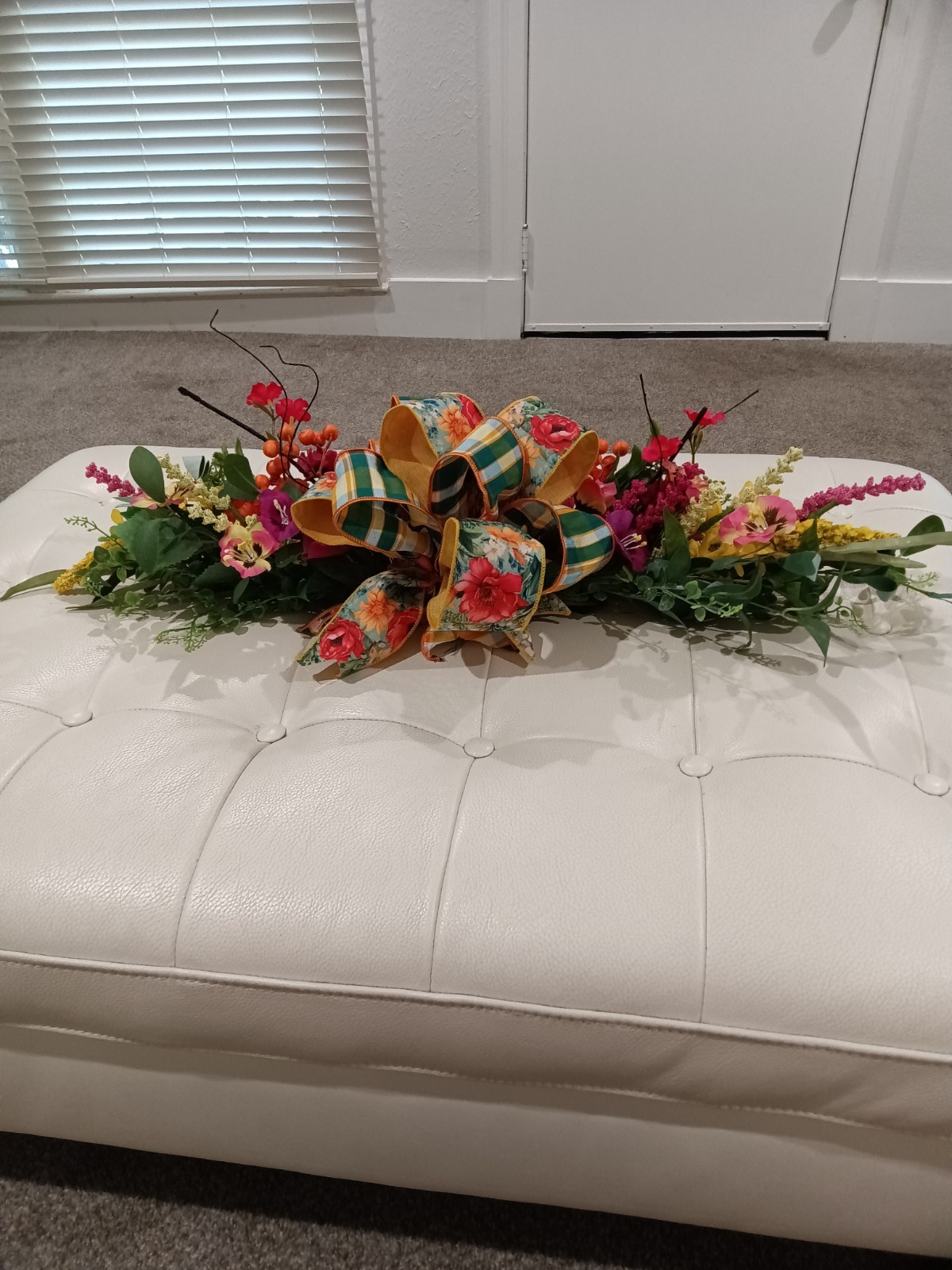 spring summer all occasion centerpiece floral swag decor piece multi colored