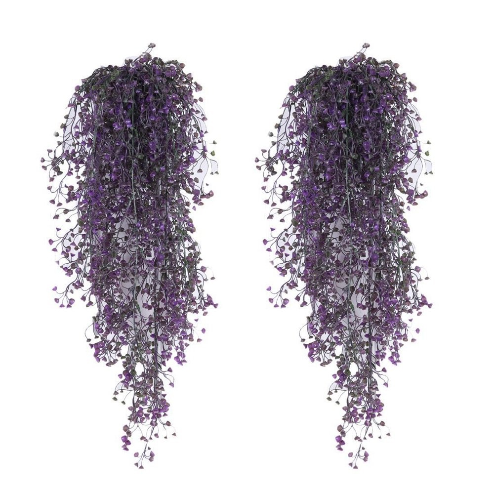 Artificial Dropping Vine Plants, Set of 2 Pieces Artificial Ivy Flowers Fake …