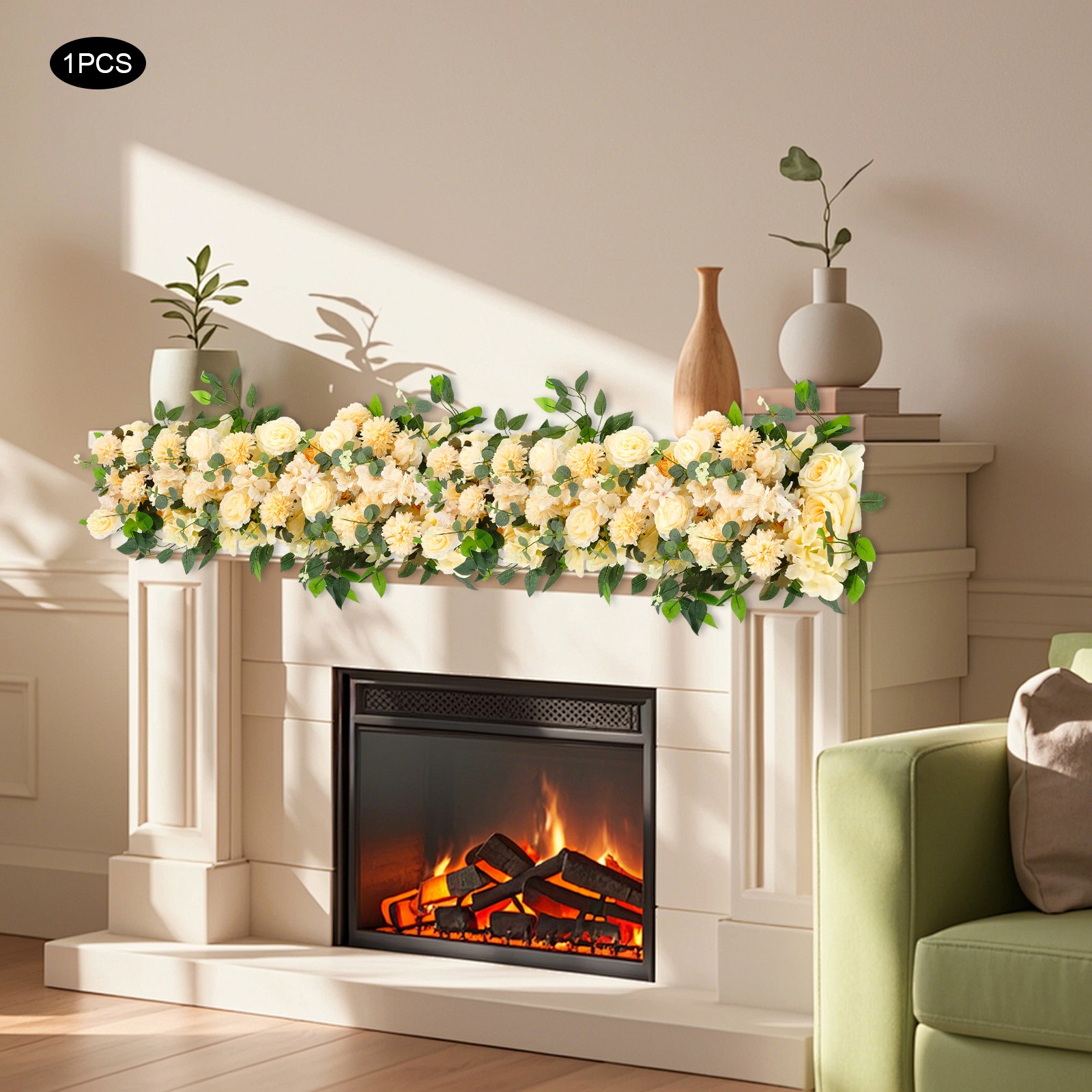 Artificial Flower, Artificial Flowers Row, Artificial Flower Row for Home Party