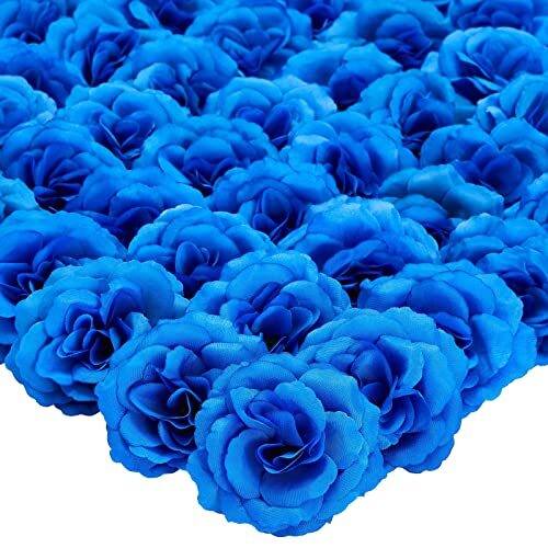 Bright Creations 50 Pack Royal Blue Roses Artificial Flowers Assorted Colors