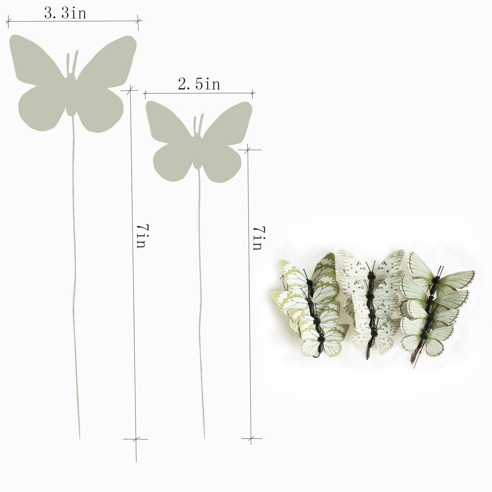 Artificial 3D Decorative Butterflies, Highly Decorative, Suitable for Wedding…