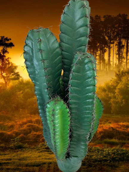 LARGE Artificial 27″ group column cactus