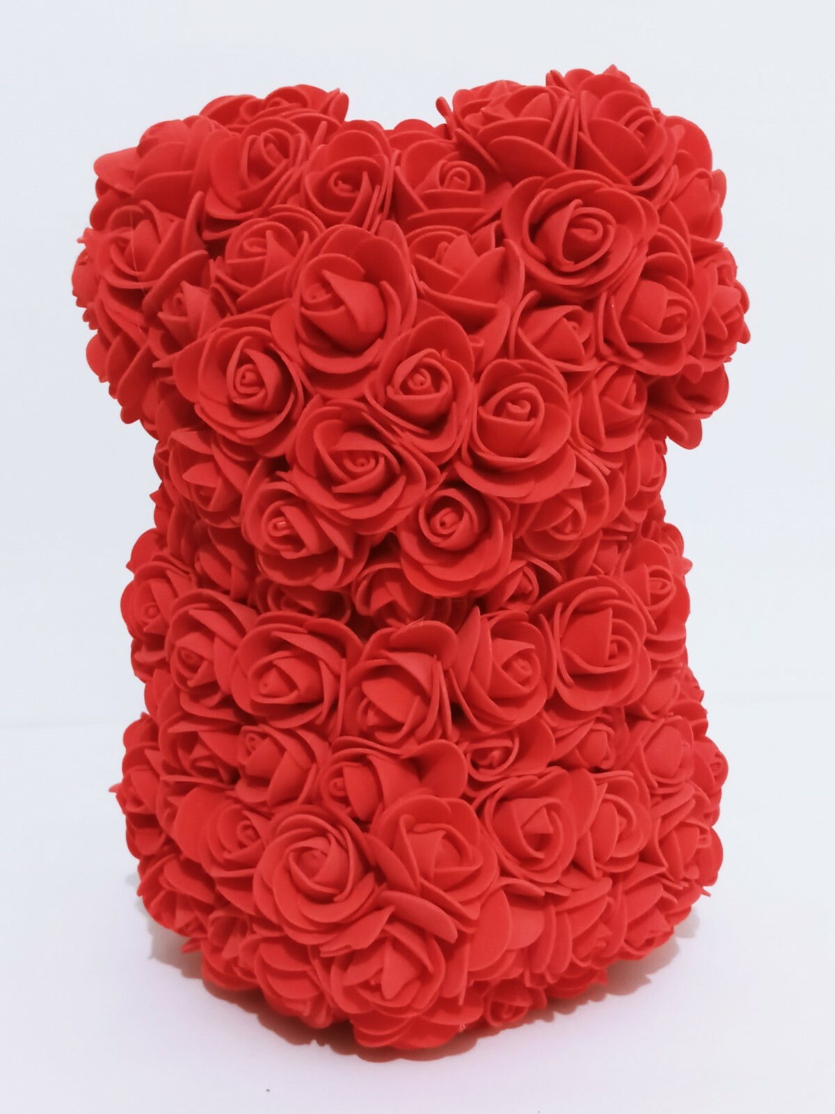 Rose Bear 9″ Red Foam Artificial Flower Romantic Valentines Anniversary Gift